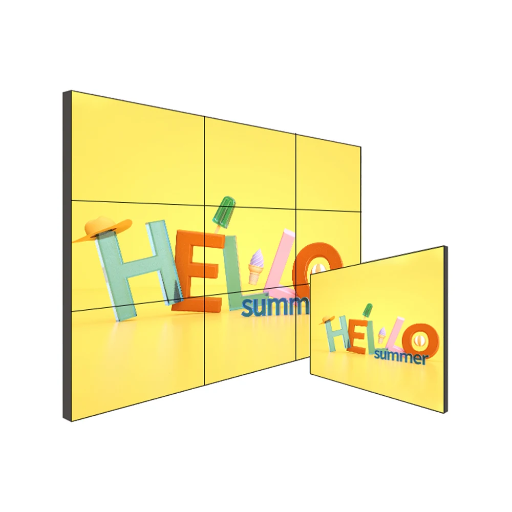 Advertising digital signage video wall splicing screen LCD 3X3 4X4 splicing screen LCD wall