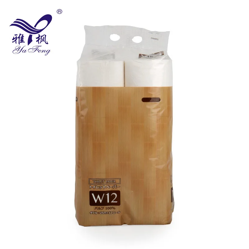 Wholesale High Water Absorption 2 Ply Toilet Tissue Paper Roll