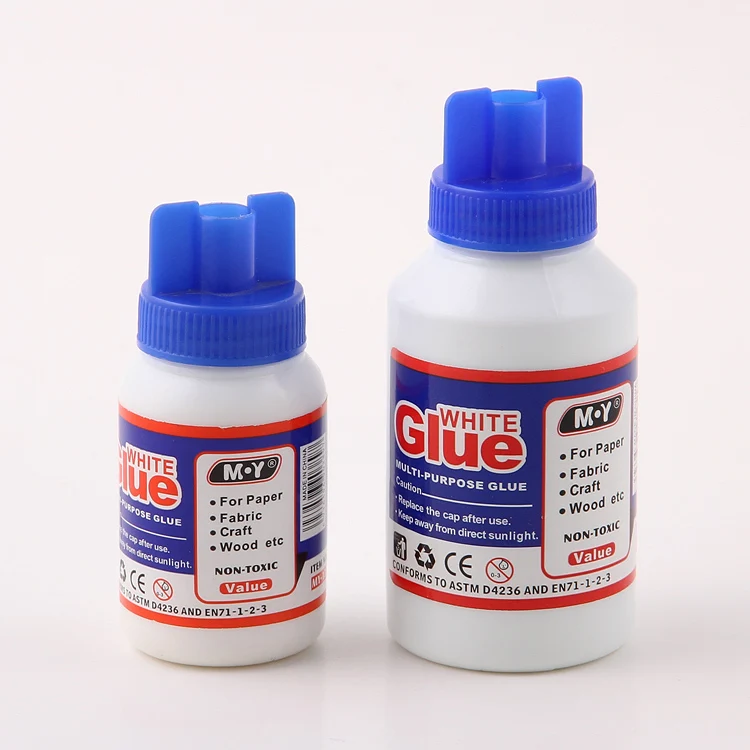 Multi-purpose non-toxic wood and washable  white glue with brush