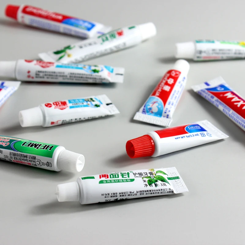 Custom Logo 3g / 5g / 6g / 10g / 15g / 20g / 25g Disposable Hotel Travel Size Mini Toothpaste Manufacturer