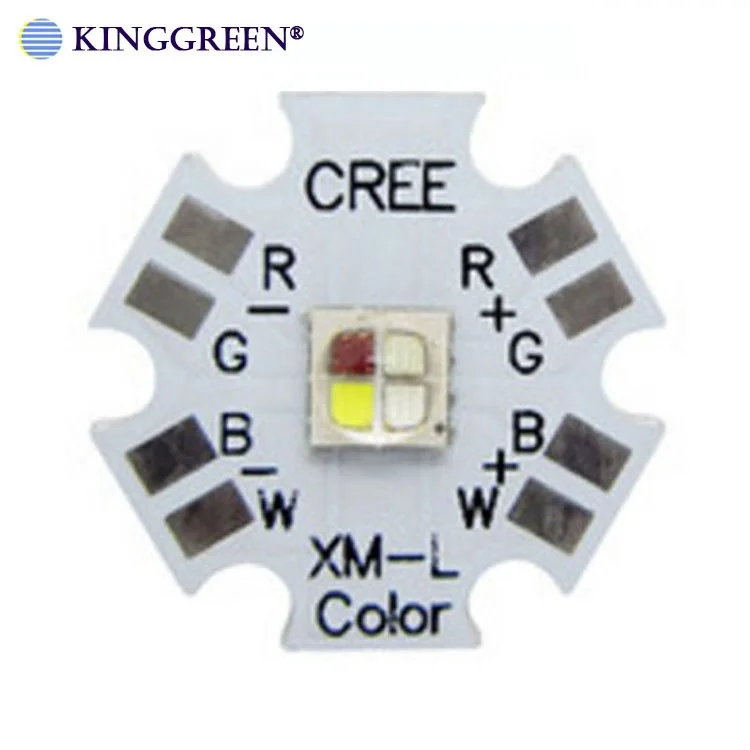 10W XML2 COLOR RGBW high power led rgbw led chip with 20mm aluminum PCB