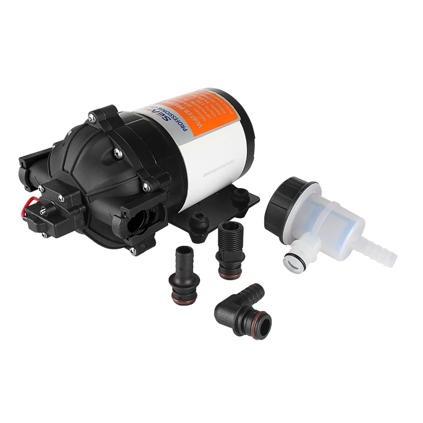 ALL NEW SEAFLO 53 Series Diaphragm Pump 12V DC 7.0 GPM 60 PSI with pressure switch Solar Booster Pressure Pump