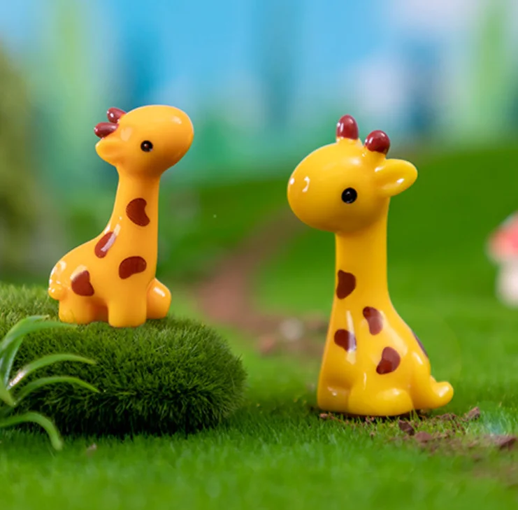 animal toys small statue nordic decoration home decor modern resin deer figurine rabbit fairy window