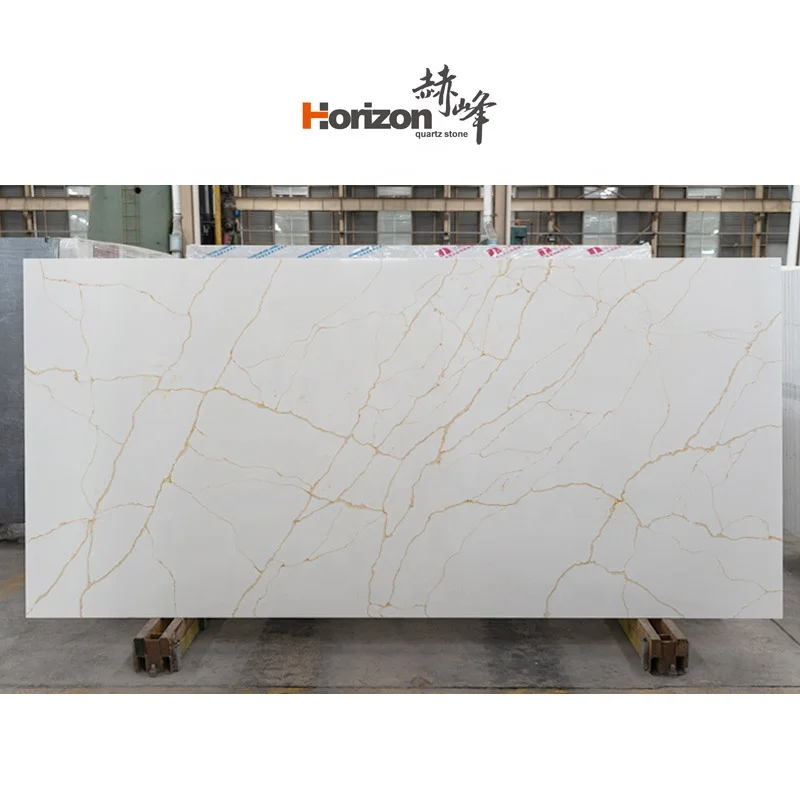 horizon 18mm 20mm 30mm Jumbo Size 3500mm*2000mm faux  stone quartz slab