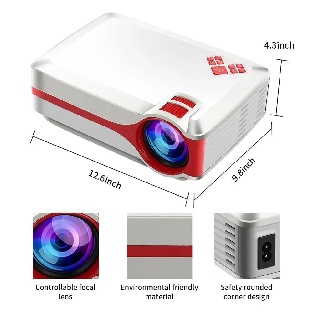 [Mini Native 720P]OEM ODM Walmart Retailer Hot Selling  Mini Portable 720p HD Support 1080p LCD LED Home Theater Projectors