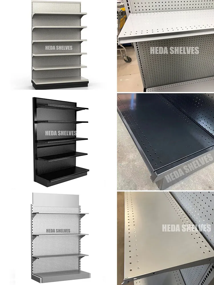 Customized Supermarket Rack Gondola Shelving Metal Supermarket Shelves Design Racks And Shelves Racks And Shelves Vendor Display