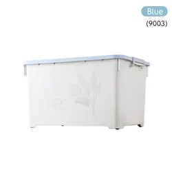 Factory Directly Stackable Large 100L Multipurpose Clothes Box Storage Plastic with Lid
