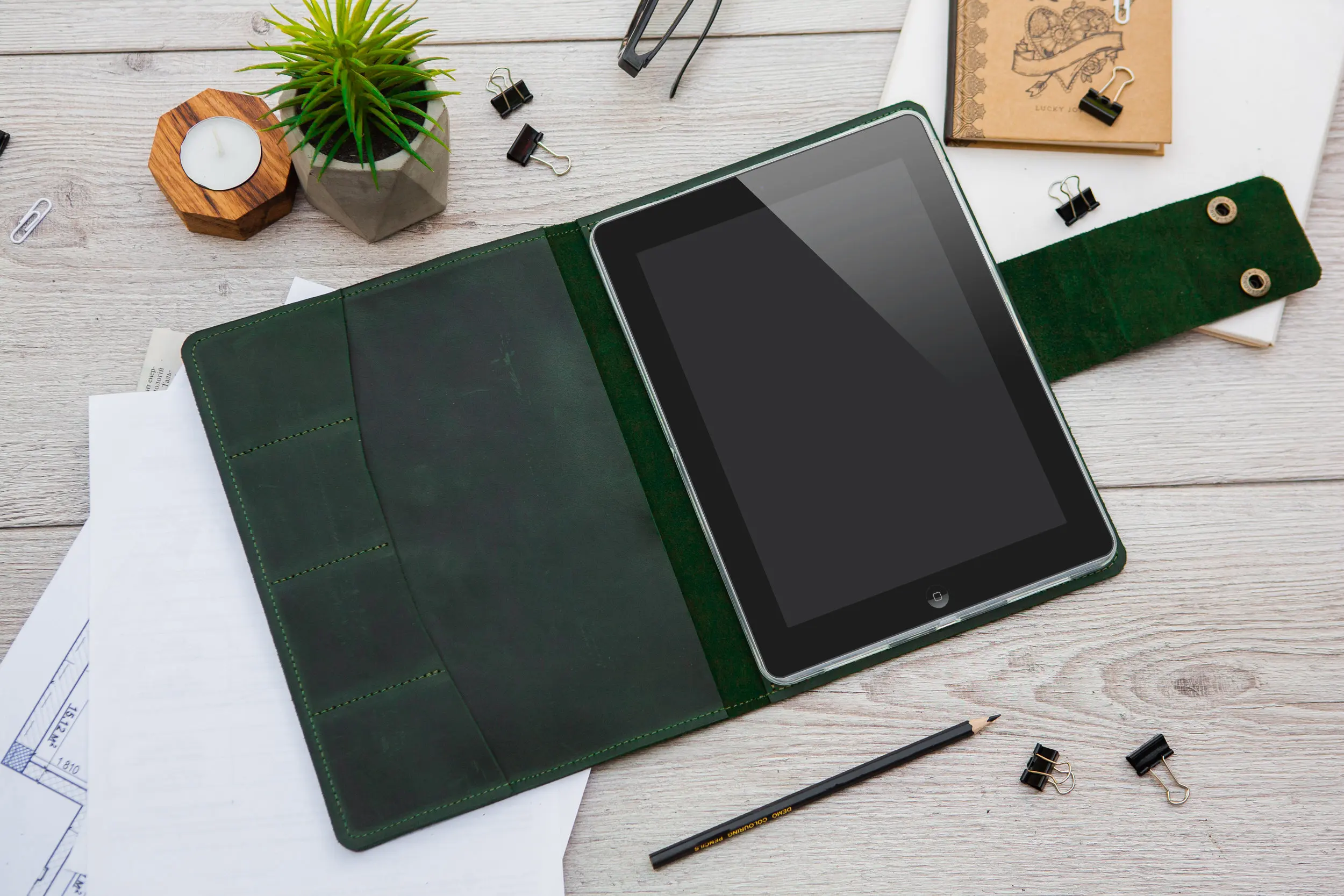 Leather Laptop Organizer for ipad case holder Tablet Sleeve Pouch Genuine Leather Tablet Sleeve Case For ipad air 4 case MacBook