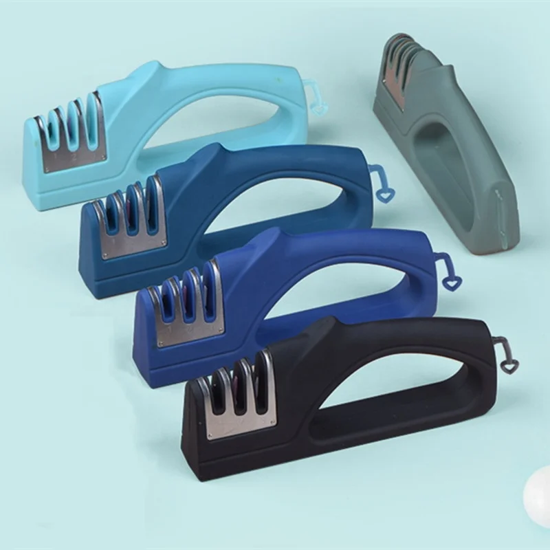 Dolphin Three-in-One Diamond Pull-Through Quick Fix Knife Sharpener