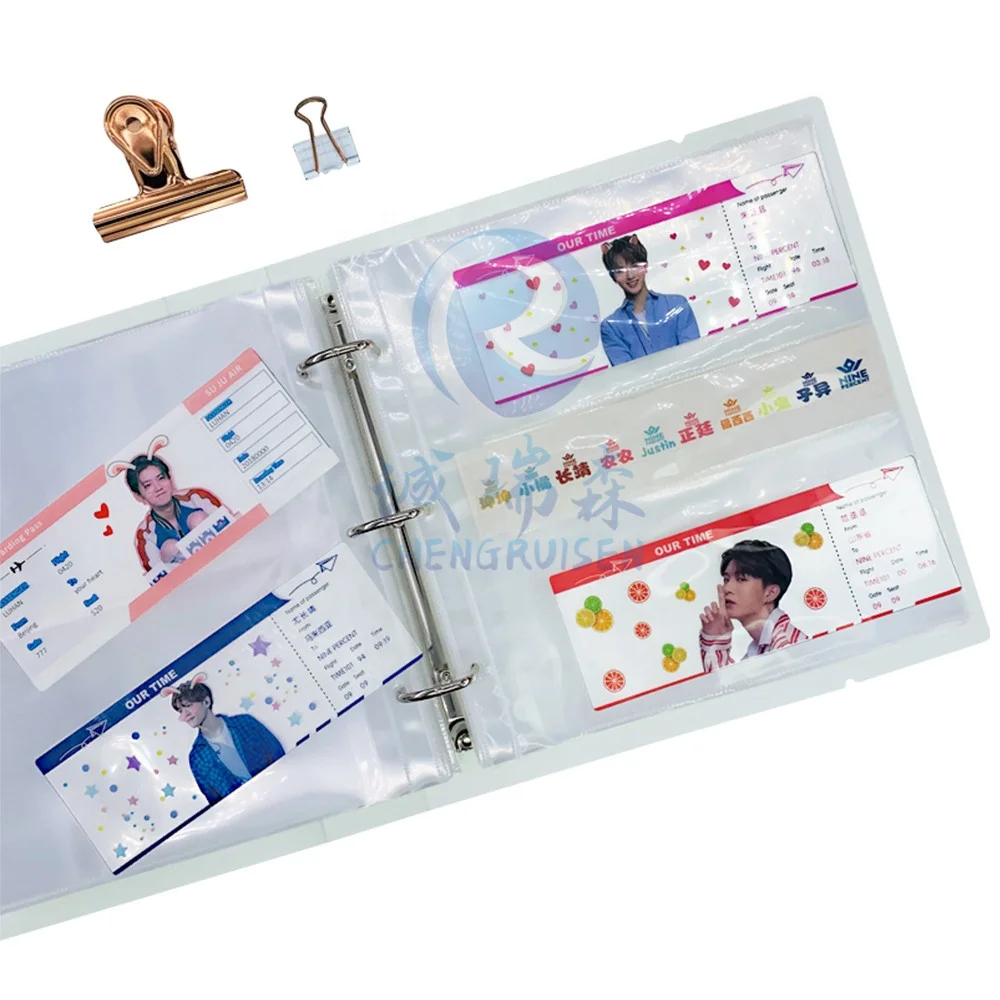 Wholesale PP Cover Slogan Binder with Slogan Kpop 30/ 50/70 Sheets Sleeve