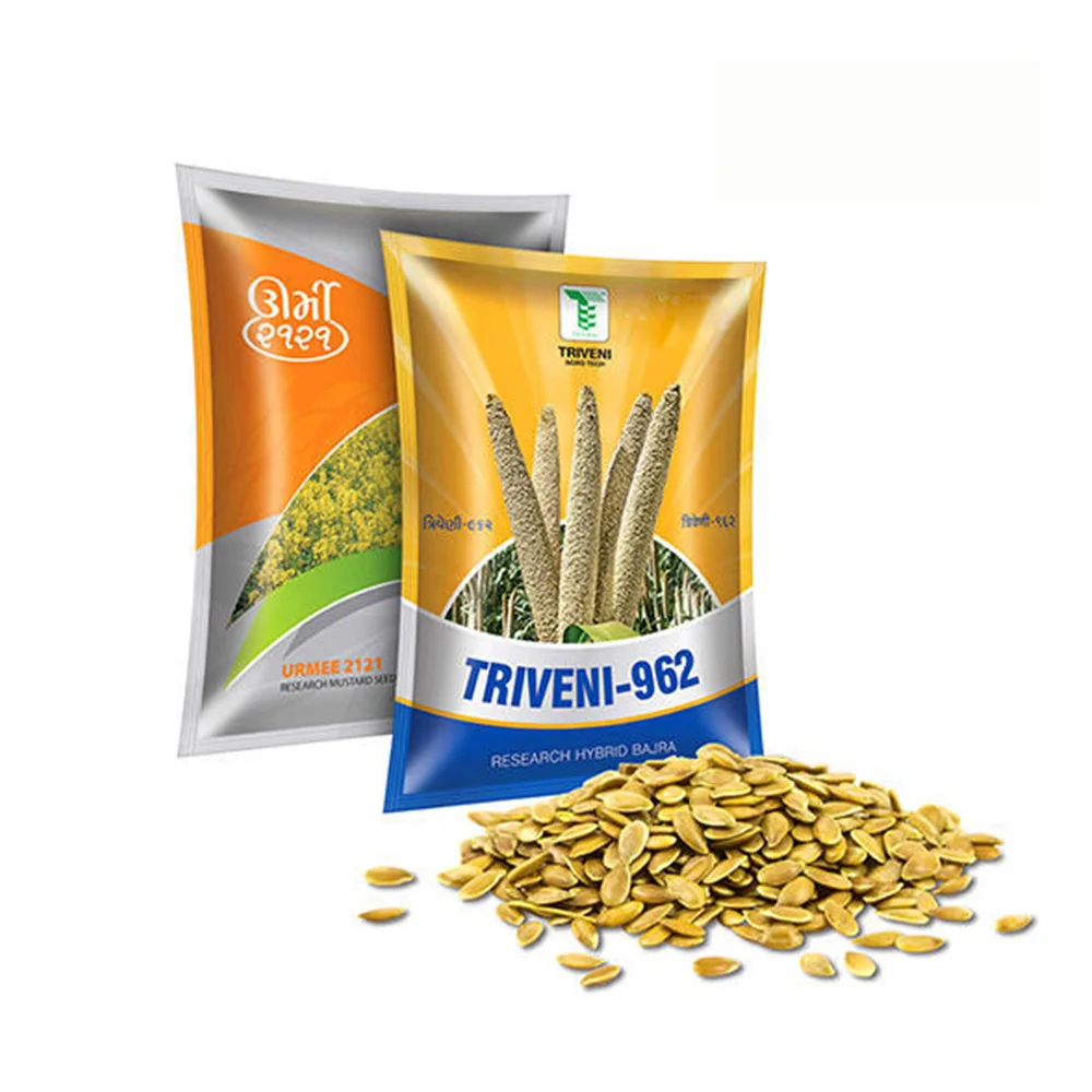 
OEM moisture proof resealable ziplock aluminium foil organic vegetable weed grass seed packing bag pouch 