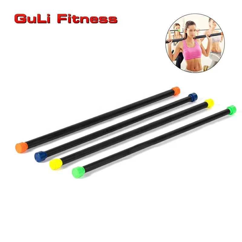 Guli Fitness Gym Gymnastics Training Popular Weighted Bar Aerobic Body Workout Body Bar 1-10kg For Fitness Weightlifting