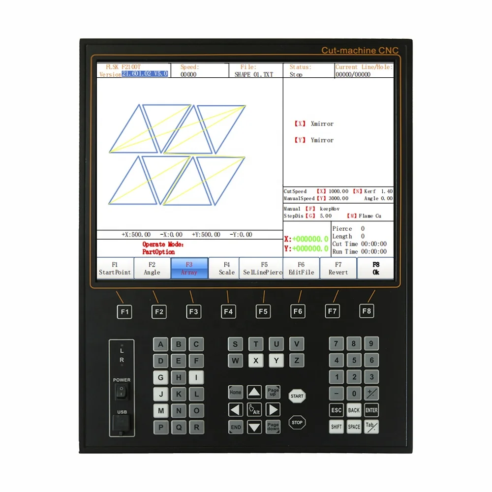 Plasma Cutting Machine USB 2 axis CNC Controller F2500BX