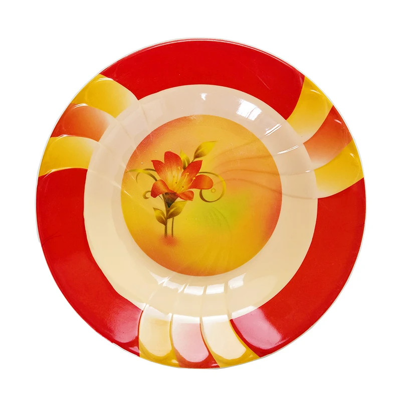 Прямая продажа с фабрики, меламиновая обеденная тарелка, меламиновая обеденная тарелка, недорогая обеденная тарелка из меламина на заказ