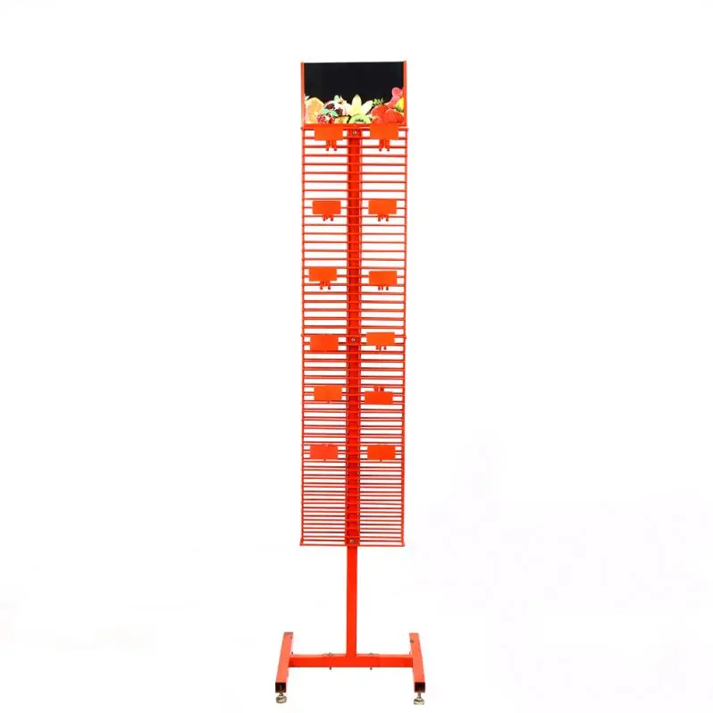 Cheap Popular Hot Sale Custom Floor Rotate Detachable Wire Stand Display Rack Metal Hook