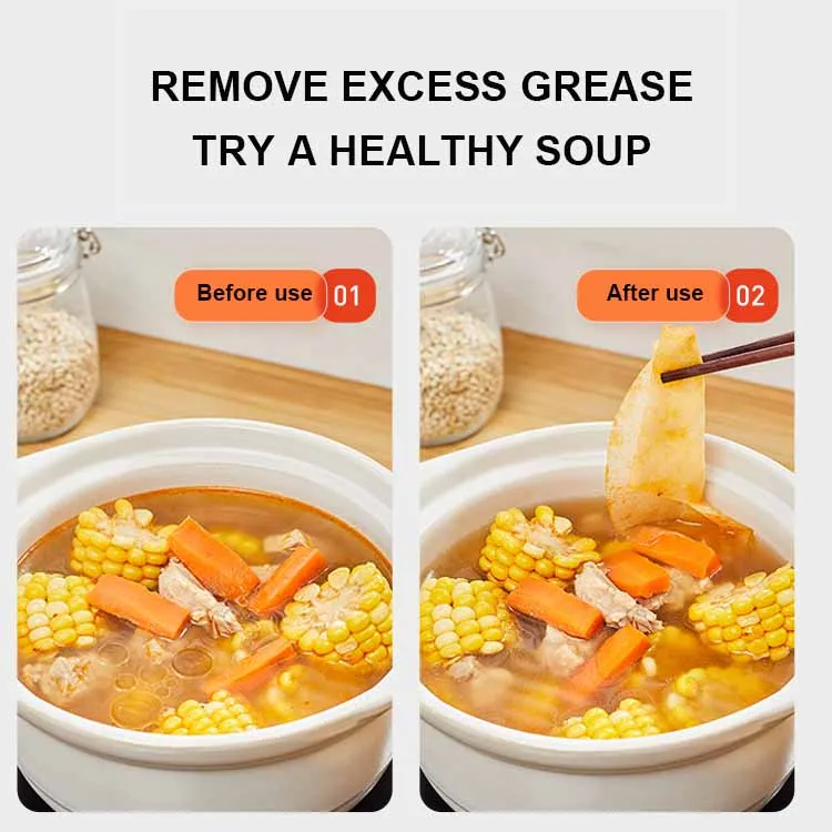 Oil Absorbing Food Paper Kitchen Blotting Paper Absorption Membrane Pads Soup Oil Blotting Paper
