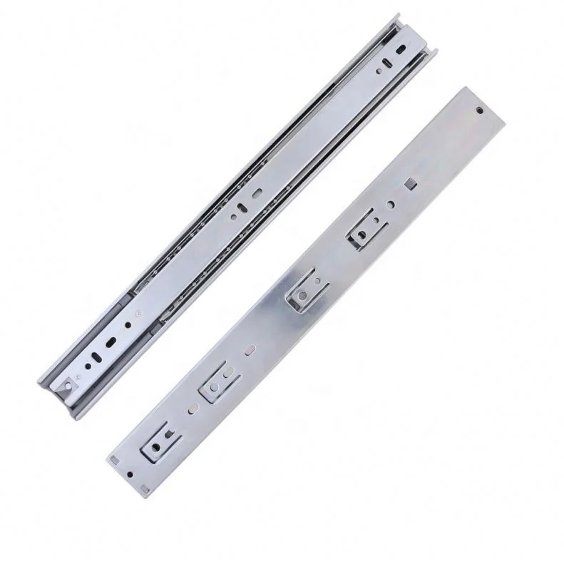 DTC telescopic auto single spring soft close tandem box ball bearing rail drawer slide