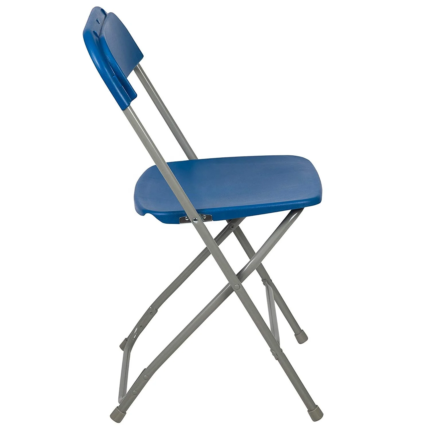Premium Blue PP Plastic Folding Chair Portable and for Indoor/Outdoor Events like Banquets Weddings Parties Garden Patios