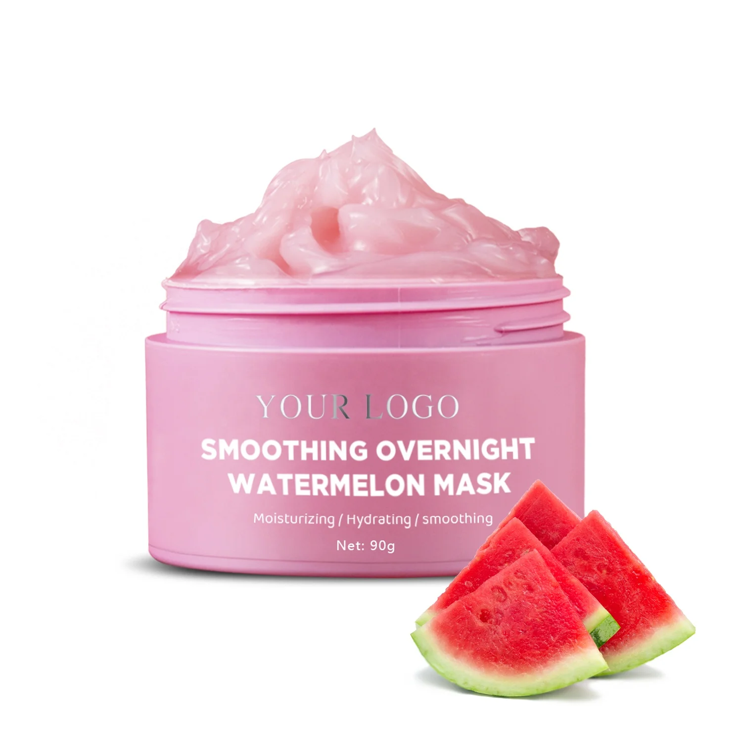 Best Skincare Hyaluronic Acid Viamin C Moisturizer Watermelon Fruit Whitening Nourishing Face & Body Gel Mask For Oily Skin