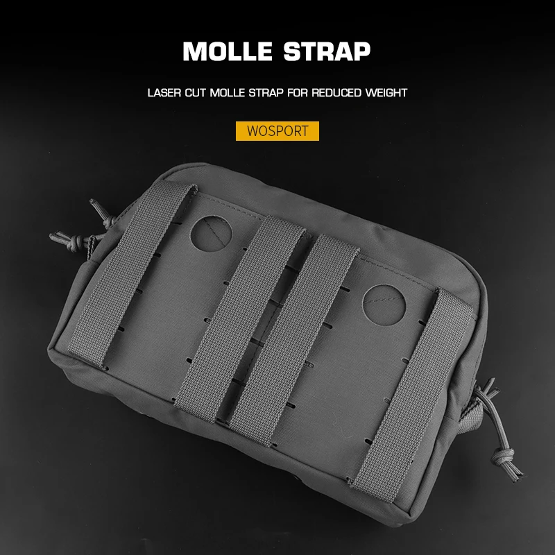 Wosport MOLLE CCS Pouch Cordura Plate Carrier EDC Utility Pouch Bag Hanging Waist Bags