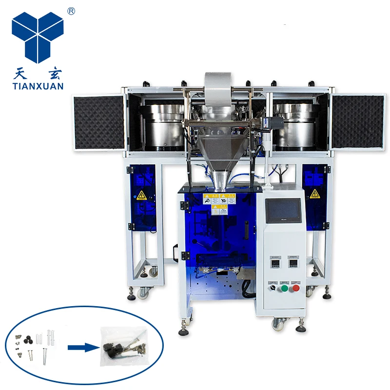 High Quality Automatic Vertical stainless steel pill Plastic capsule granules counting Packing Machine with Noise-proof cabinet