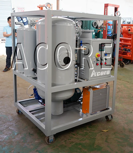 Portable  Waste Lube Oil Purification Plant Lubricant Oil Online Filtering Plant Purifier Filter Machine Processing Systems