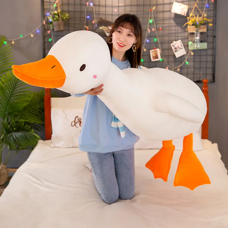 65 cm Super Cute Duck pillow down cotton duck doll plush toy small yellow duck comfort pillow