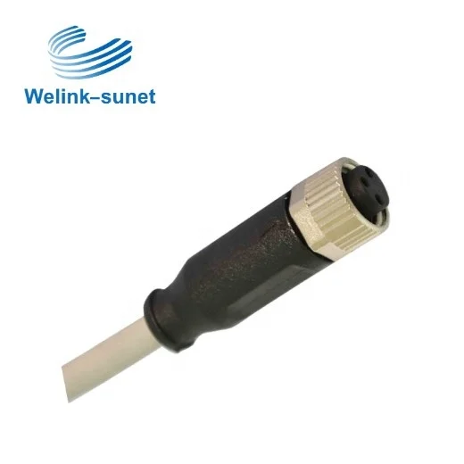 M8 водонепроницаемый разъем и провода 4-контактный винтовой Тип неэкранированный для автомобильных жгутов