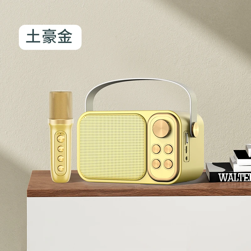 Разноцветный Bt НЧ-динамик Blutooth колонок спикер беспроводной караоке-вечеринки с ремешком с пультом дистанционного управления USB TF Аудио вокальный кроя YS103