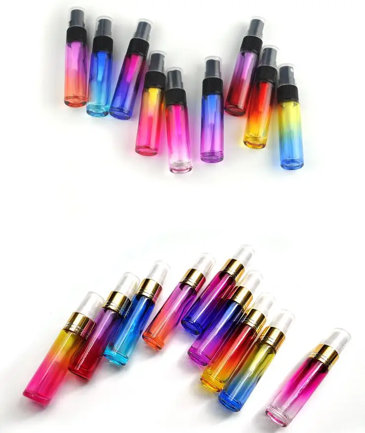 
 10 мл градиент пустой стеклянный флакон с упаковочная бутылка Брызга тумана мини непрерывный спрей бутылки для оптовой продажи  