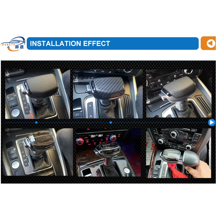 Carbon fiber style for audi Car Gear Shift Knob New style 12-15 C7 A6L 05-11 C6 A6L Shift Lever Handball