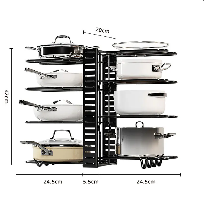 Multi Function Wholesale Double Tier Metal Wire Kitchen Dish Storage Racks