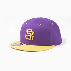 high quality mens new embroidery era gorras 6 Panel flat bill Brim blank custom logo two tone snapback caps hats