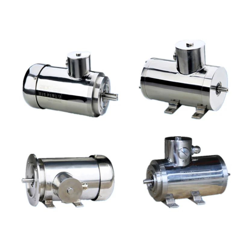 IEC Food Safe stainless steel motors for beverage or pharmaceutical production plants are washed down