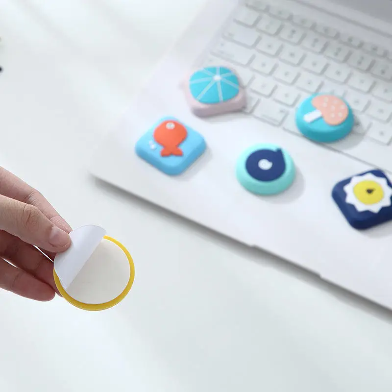 Cute animal silicone knob wall table protectors door handle bumper crash pad