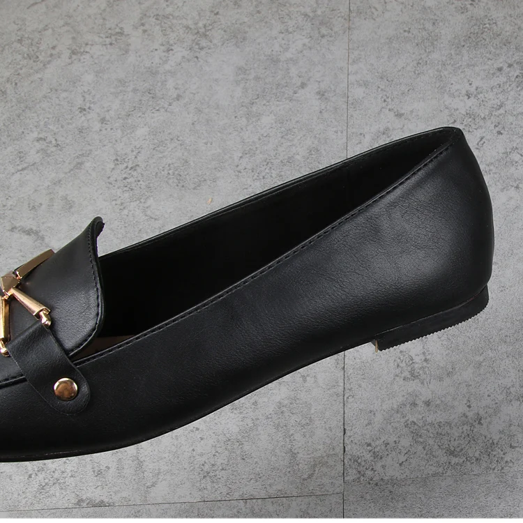 Ladies simple ballerina pump flat loafer shoes