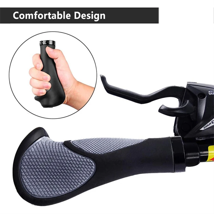 Ergonomic Design Integrated MTB Cycling Hand Rest Anti-skid Grips For Bicycle