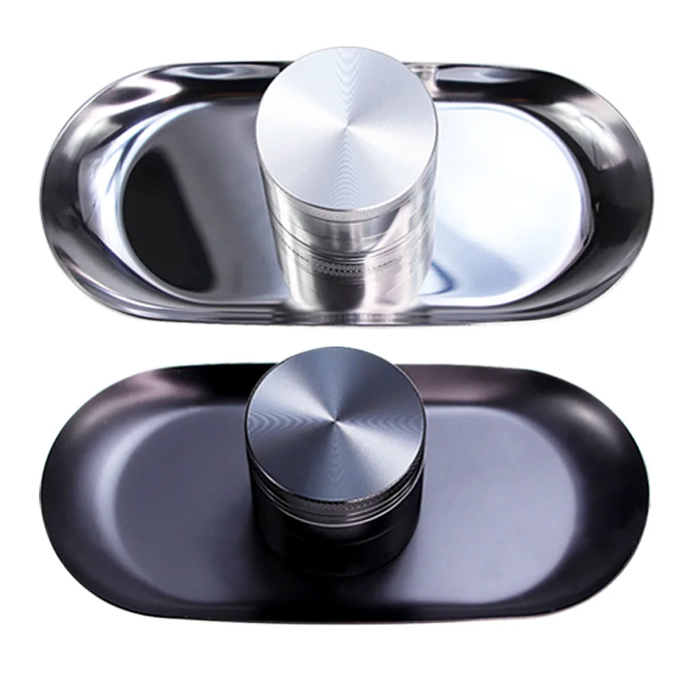 Wholesale Bulk Serving Tray Blank Custom Metal rolling trays Pure Color Smoking rolling trays for Smoking