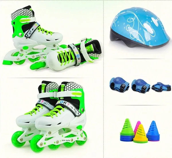 Professional 4 PU adjustable roller wheels high quality factory inline skates for sale