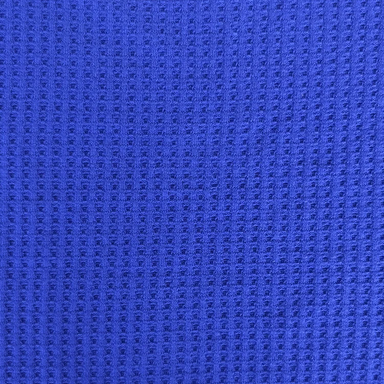 High quality clothing polyester cotton spandex tecido waffle knit fabric for garment