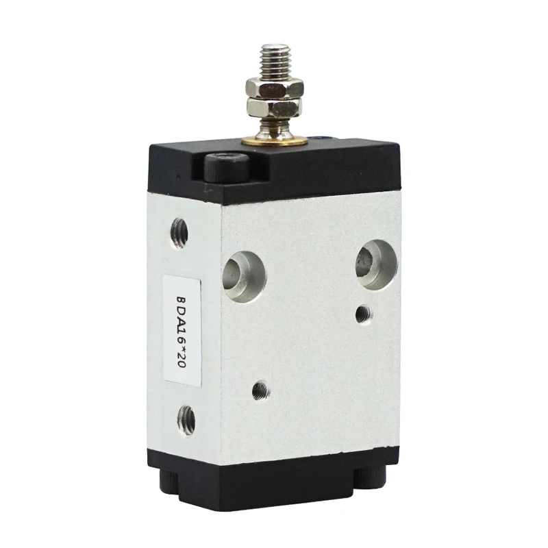 BDA6 10 16 Small Pneumatic Cylinder Free Installation Aluminum Square Air Cylinders