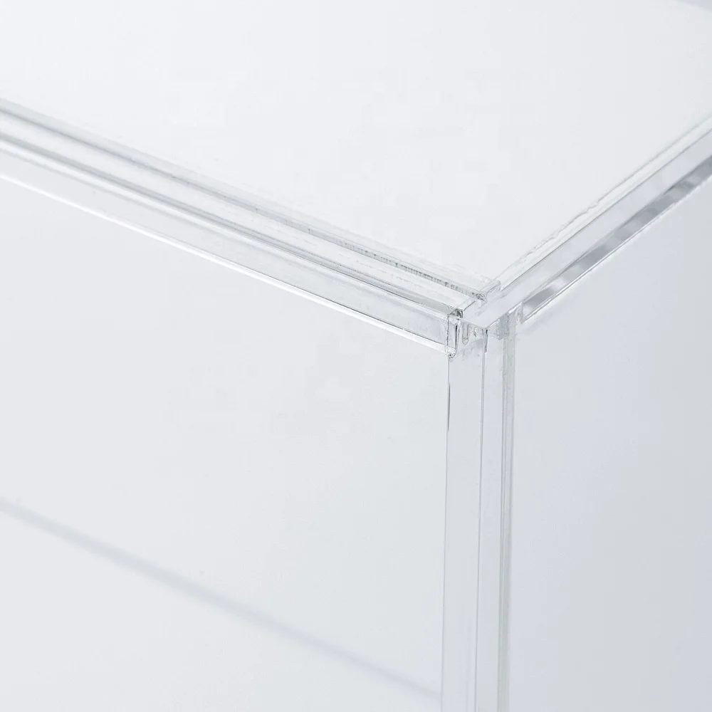 Custom Acrylic Display Case with Sliding Door for Cosmetics