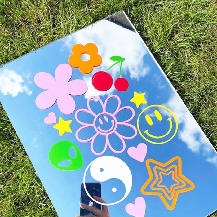 Custom Shape Lucite Mirror Decor Cloud Shape Acrylic Mirror Design for Wall Decor