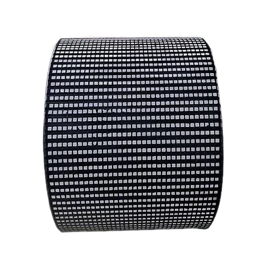 20 mm thick wear resistant dimpled ceramic rubber drum lagging