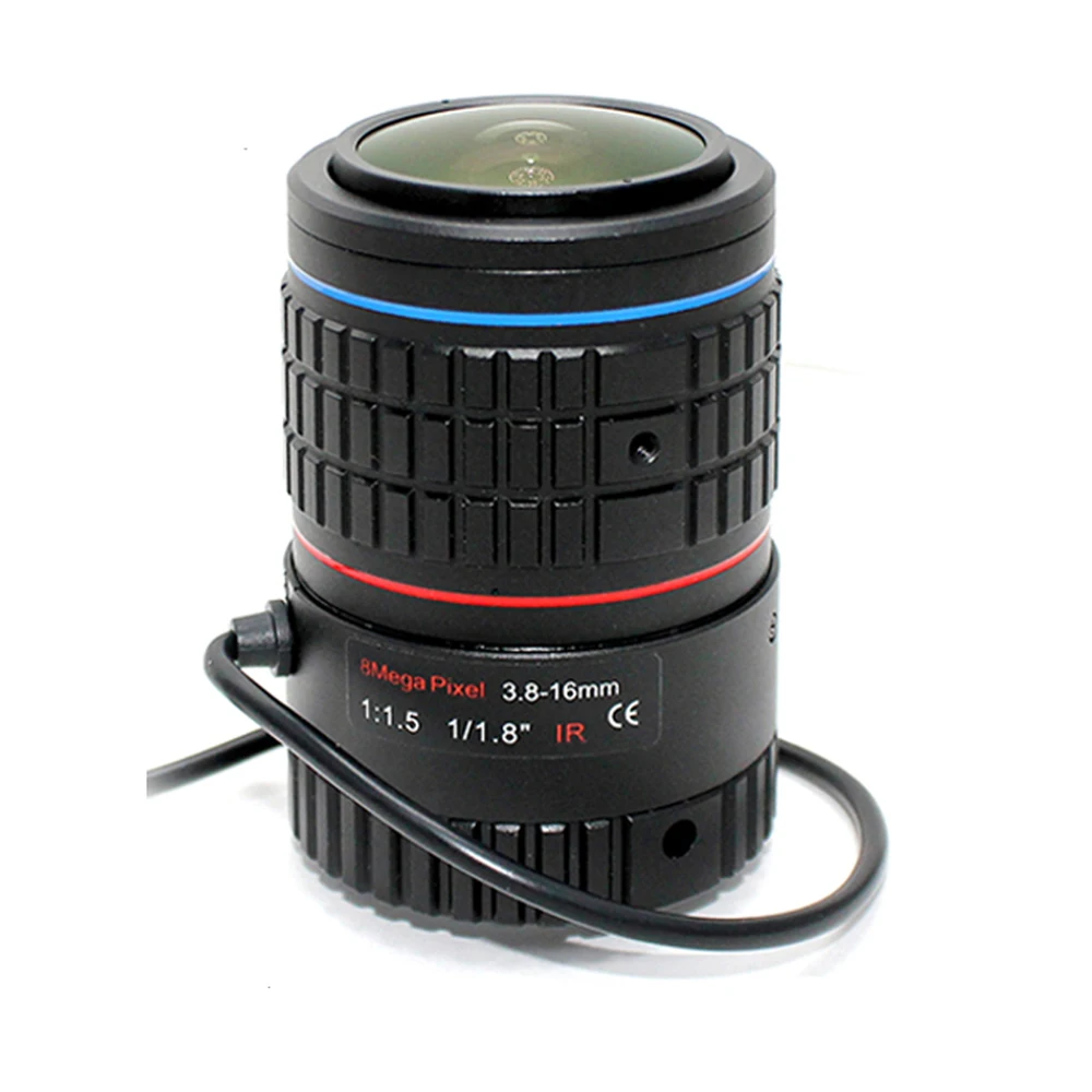 1/1.8 inch F1.5 Aperture CS 8mp Auto iris lens 3.8-16mm CS-mount cctv Auto lens for Camera