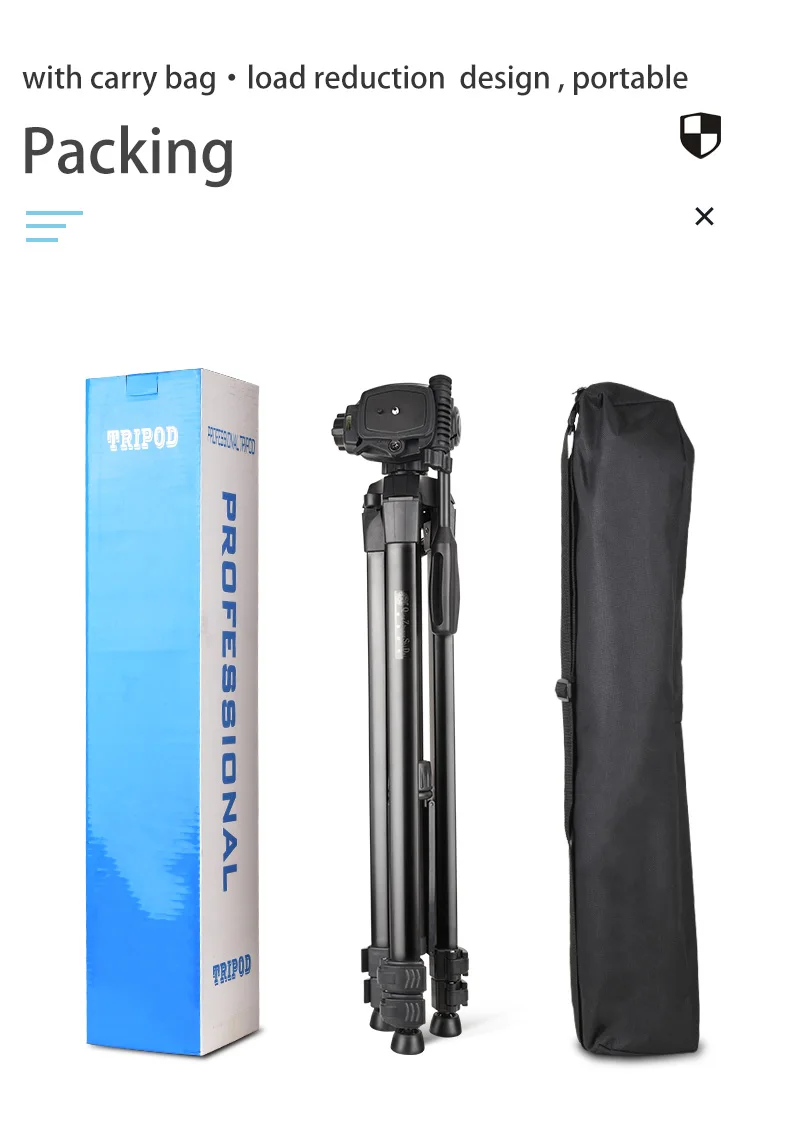 Q1730 подзарядки смартфонов алюминиевый монопод для селфи штатив-тренога с поворотной рукояткой головки dslr камера штатив stative 173 см штатив-Трипод стойка