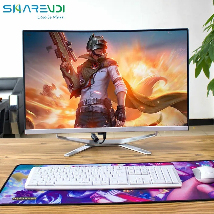 AIO 21.5' 23.8' inch Monoblock Gaming Desktop Curved  Computer Core i3 i5 i7  barebone All in one pc