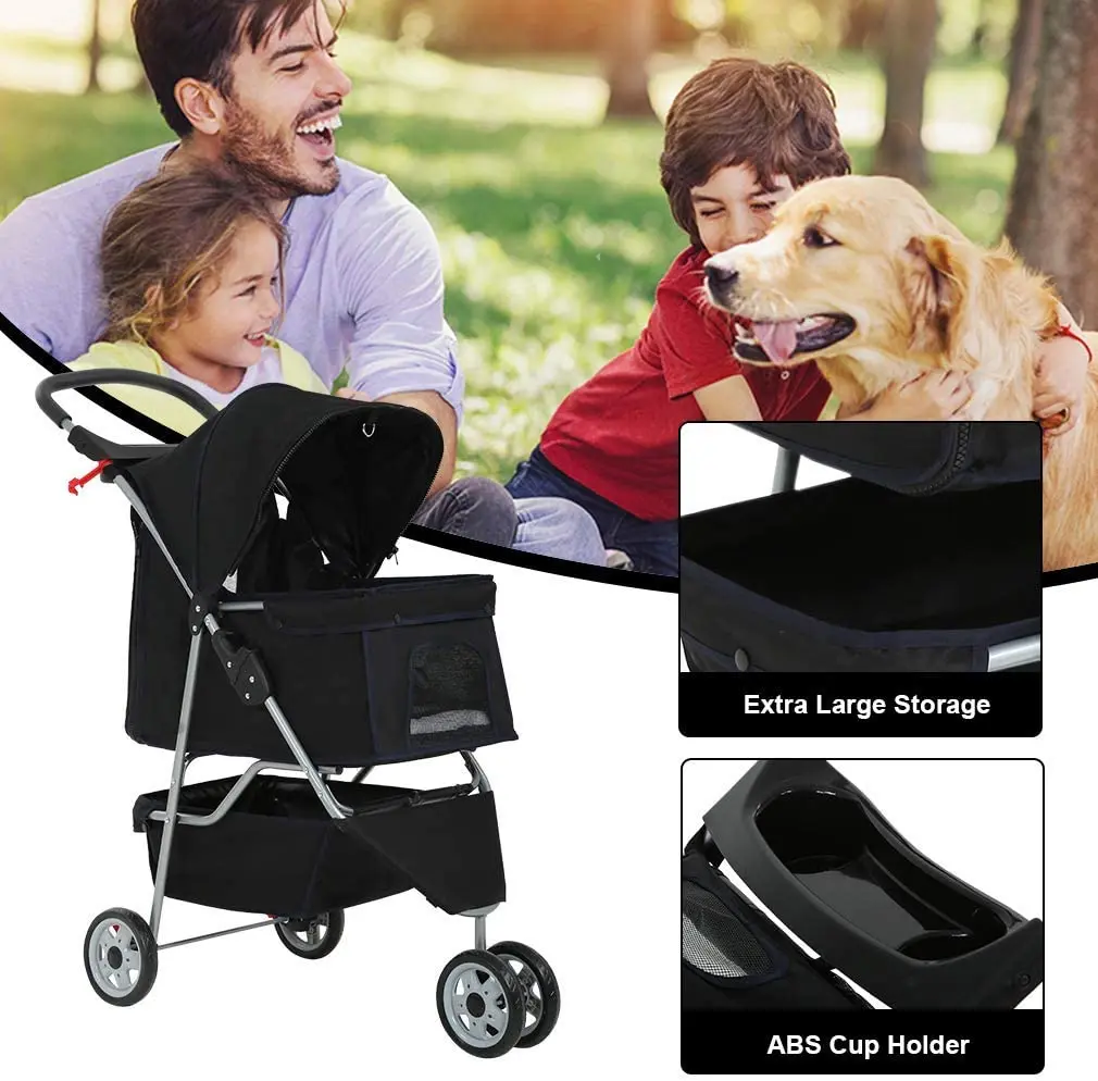 wholesale pet cats Luxury dogs cart Carr detachable for large and small dog stroller washable 4 wheels puppy Pet travel