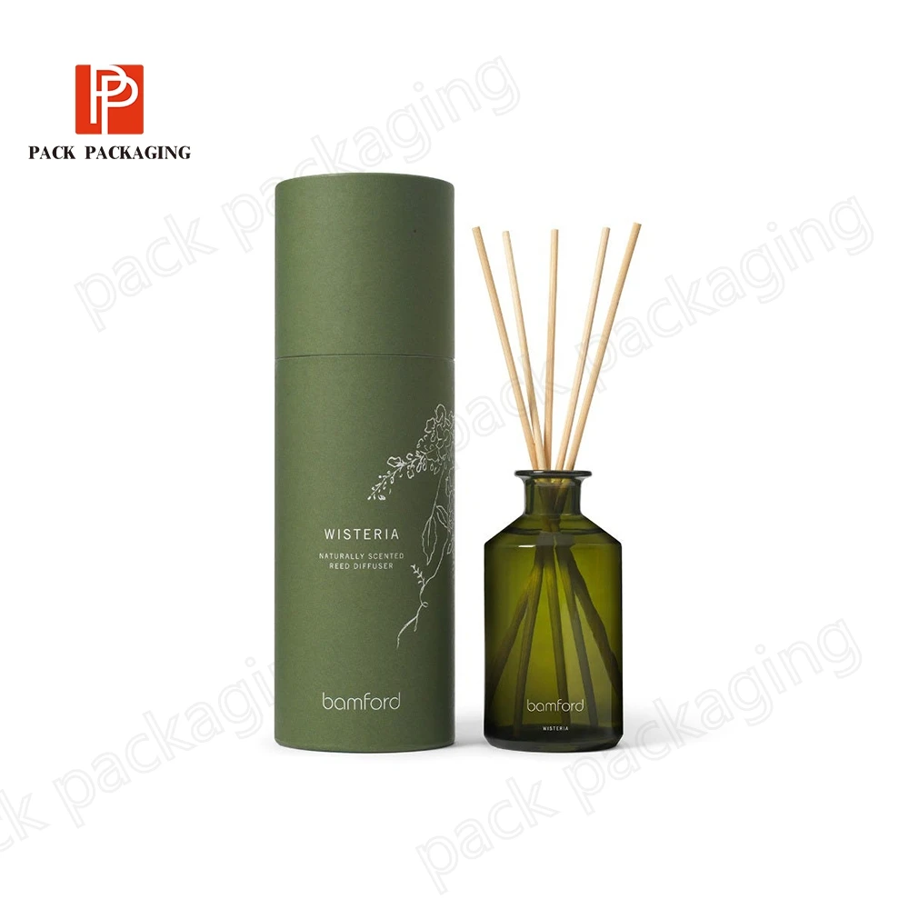 custom lotion Perfume essential oil child proof box round printing packaging tubes cosmetics lotion bottles paper caraft tube