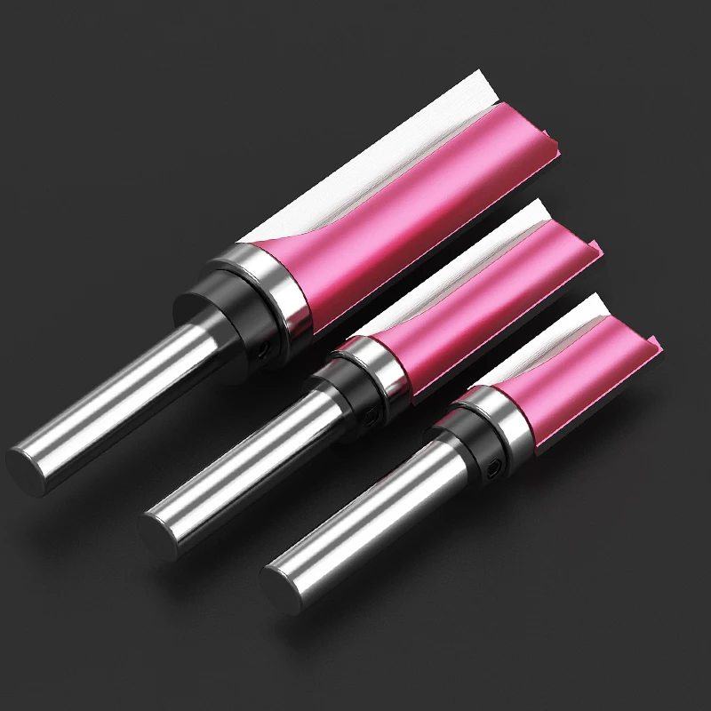 HUHAO 8mm Profile Trimming Cutter Straight Edge Profiling Woodworking Milling Cutter wood Engraving Machine Tool